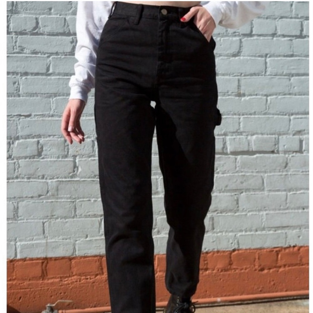 Brandy Melville J.Galt Jane Cargo Pants Black
